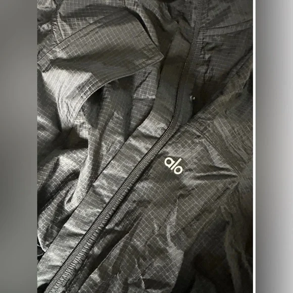 Alo yoga game time crop jacket black XS Jackets & Coats